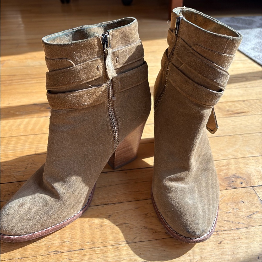 Aerin tan booties